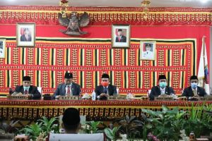 DPRD Lamsel Paripurna Dengarkan Pidato Kenegaraan Rangkaian HUT ke-75 Kemerdekaan RI