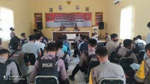Puluhan Personel Polres Pesawaran Ikuti Tes Psikologi