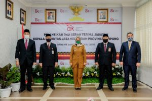 Wagub Saksikan Serah Terima Jabatan dan Pelantikan Kepala OJK Provinsi Lampung