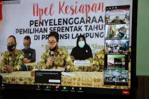 Wakil Gubernur Lampung Hadiri Apel Akbar Kesiapan Pilkada Serentak 2020