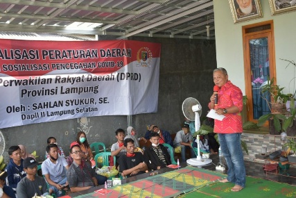 Anggota DPRD Sahlan Syukur Sosper Rembuk Desa Pencegahan Konflik