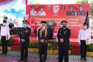 HUT RI ke-75, Gubernur Lampung Berikan Remisi Untuk 3.968 Narapidana
