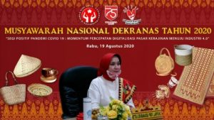 Riana Sari Arinal Ikuti Munas Dekranas 2020 Secara Daring