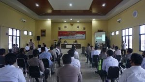 Kapolres Pesawaran AKBP Vero Aria Radmantyo Sambut Rombongan Tim Puslitbang Polri