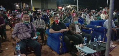 Tasyakuran Lapangan Dusun Sidorejo, Dendi Ingatkan Disiplin Protokol Kesehatan