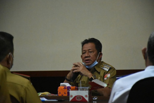 Fauzi Hasan Pimpin Rapat Tindaklanjut Perubahan Status Zona Covid-19 Kabupaten Tubaba