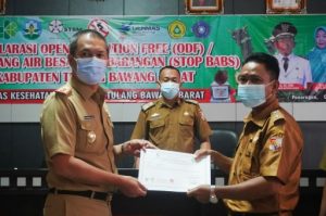 Pemkab Tubaba Deklarasikan ODF, Terbukti 139 Kecamatan