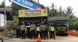 Antisipasi Lonjakan Wisatawan, Satlantas Polres Pesawaran Dirikan Pos Pam Wisata