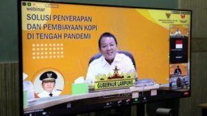 Gubernur Arinal Jadi Keynote Speaker Webinar Pengembangan Kopi Lampung