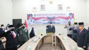 Gubernur Arinal dan Wagub Chusnunia Ikuti Upacara Peringatan Hari Kesaktian Pancasila secara Virtual Bersama Presiden Jokowi