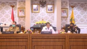 Pimpin Rapat Kesiapan Pilkada, Gubernur Arinal Ingatkan Semua Calon Patuhi Prokes