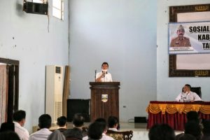 Audi Marpi Buka Sosialisasi Peraturan Daerah di Tiga Kecamatan