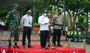 Pemkab Lampung Selatan Bersama Polres dan Kodim 0421 Apel Kesiapsiagaan Bencana
