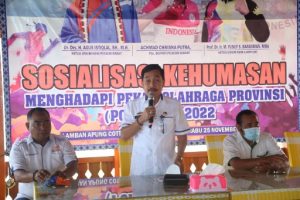 Pjs Bupati Pesisir Barat Buka Sosialisasi Kehumasan Porprov