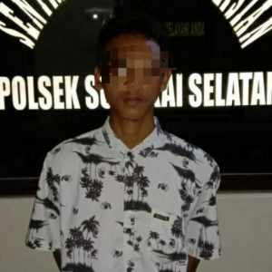 Cabuli Bunga, Terduga Pelaku (AP) Diamankan Polsek Sungkai Selatan