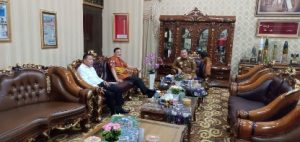 Kembali Bertugas sebagai Bupati Pesawaran, Dendi Dikunjungi Aries Sandi
