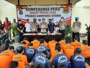 Rilis Akhir Tahun, Tren Gangguan Kamtibmas Polres Lampung Utara Tahun 2020 Turun