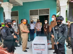 Vaksin Covid-19 Tiba di Kotabumi, Polres Lampung Utara Siap Amankan dan Kawal Pendistribusian