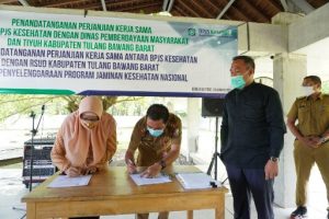 Bupati Umar Ahmad Saksikan Legalisasi Kerjasama dengan BPJS Kesehatan