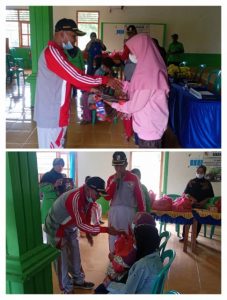 BUMT Gham Segalou Tiyuh Penumangan Baru Bagikan Bantuan Sosial