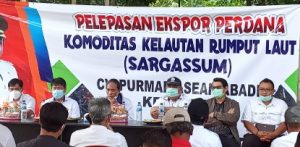 Anggota DPRD Lampung Nurul Ikhwan Ikuti Kegiatan Ekspor Perdana Rumput Laut