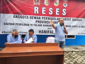 Anggota DPRD Lampung Hanipal SP Tampung Aspirasi Masyarakat Menggala Selatan