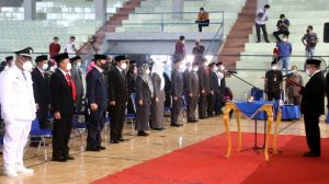 Sekda Lampura Lantik 102 Pejabat Administrator dan Pengawas