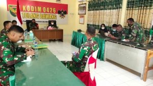 Tim Sopsad TNI-AD Kunjungi Kodim 0426 Tulangbawang