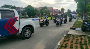 Polres Tulang Bawang Gelar Patroli Skala Besar, Berikut Tujuan dan Rutenya