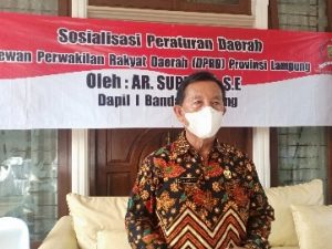 Anggota DPRD Lampung AR. Suparno: Vaksinasi Bentuk Upaya Atasi Pandemi Covid-19