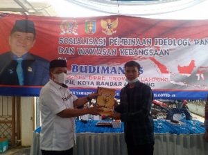 Budiman AS Sosialisasi Pembinaan Ideologi Pancasila Bersama Mahasiswa di Bandarlampung
