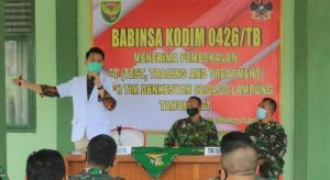 Babinsa Kodim 0426/TB Terima Pembekalan 3T dan PPKM Skala Mikro