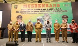 Pemukulan Gong Tandai Pembukaan Musrenbang Provinsi Lampung Tahun 2021