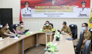 Gubernur Arinal Ikuti Peluncuran Aksi Pencegahan Korupsi Tahun 2021-2022