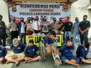 Jelang Lebaran, Polres Lampung Utara Ringkus Pelaku 3C Lintas Provinsi