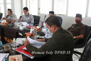 Tim Bapemperda DPRD Lampung Selatan Kaji Draft Raperda Pendirian BUMD dan Penyertaan Modal