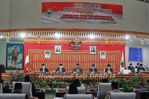 Paripurna DPRD Lamsel Pidato Bupati Terpilih Hasil Pilkada 2020