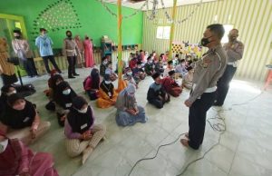 Satlantas Polres Tulang Bawang Berikan Edukasi pada Anak Usia Dini