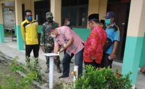 Tim Satgas Covid-19 Rawajitu Selatan Monitoring dan Asistensi Prokes di Sekolah