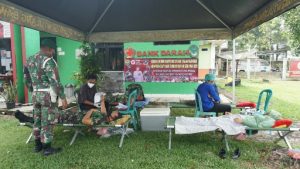 Peringati Hari Donor Darah Sedunia 2021, Kodim 0426 Lakukan Giat Amal