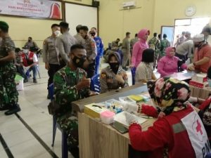 HUT Bhayangkara ke-75, Jajaran Kodim 0426 Tuba Ikut Meriahkan dengan Kegiatan Donor Darah