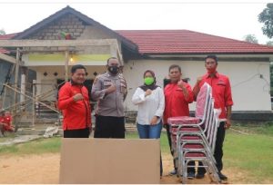 Lesty Putri Utami Kunjungi dan Berikan Bantuan Untuk Polsek Candipuro