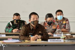 Gubernur Lampung Ikuti Rakor Penegakan Disiplin Protokol Kesehatan