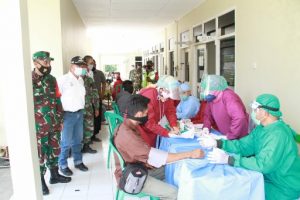 Kodim 0426 Tuba Sukses Kawal Vaksinasi 8000 Jiwa