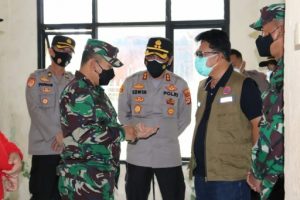 Monitoring Pelaksanaan Serbuan Vaksinasi Covid-19 Hari Pertama di Lampung Selatan