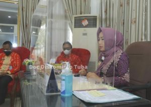 Bupati Winarti Launching Penyerahan BLM Secara Virtual