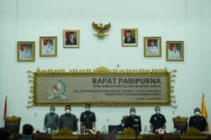 Paripurna DPRD Tubaba Pembahasan Tingkat 1 dengan Virtual Zoom Meeting