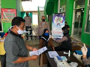 Percepat Vaksinasi, Polres Lampung Utara Gelar Vaksinasi Covid-19 Keliling