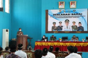 Bupati Pesisir Barat Hadiri Deklarasi Damai Pilratin Serentak