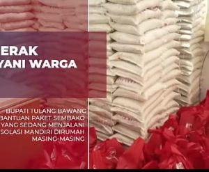 Bupati Winarti Serahkan Bantuan Sembako pada 1.397 Orang yang Sedang Jalani Isoman